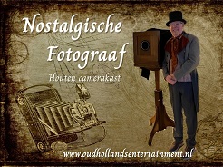 Nostalgische Fotograaf met ouderwetse camera © www.oudhollandsentertainment.nl
