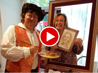 Rembrandt van Gein Karikatuurschilder video © www.oudhollandsentertainment.nl