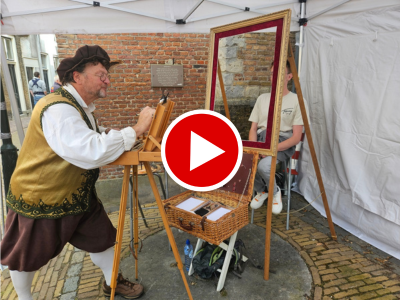 Rembrandt van Gein tijdens Holle Bolle Dag video © www.oudhollandsentertainment.nl