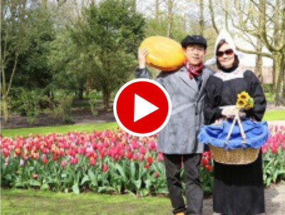 Volendamse Fotoshoot in Keukenhof video © www.oudhollandsentertainment.nl