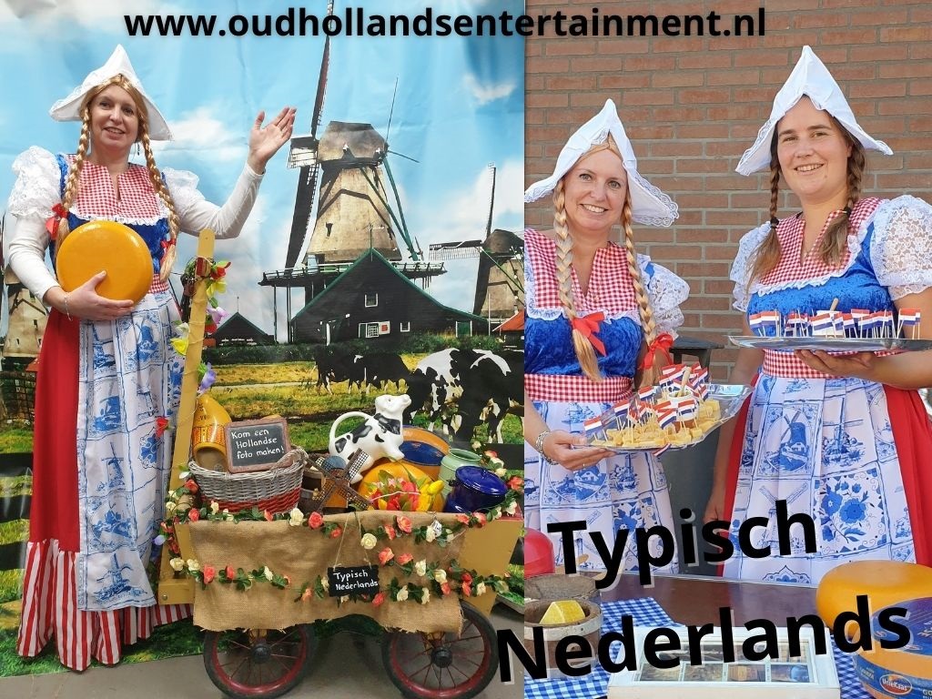Typisch Nederlands Kaas uitdelen en Hollandse fotoshoot